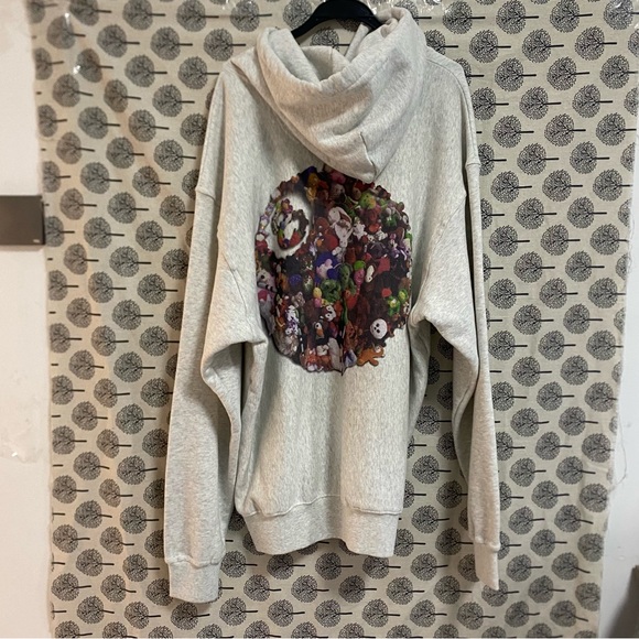 Stussy Grey Graphic Sport Hoodie - Picture 6 of 9